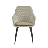 Chaise de salle à manger Laura - Velours beige